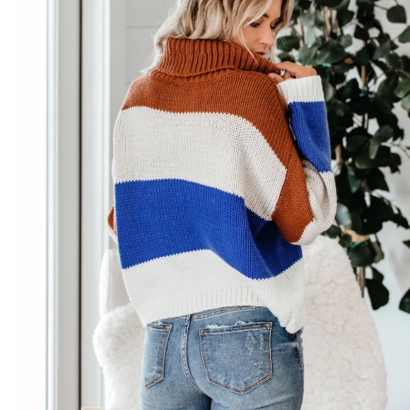 DIMA Striped Loose Knit Oversized Sweater - Picture 3 of 8